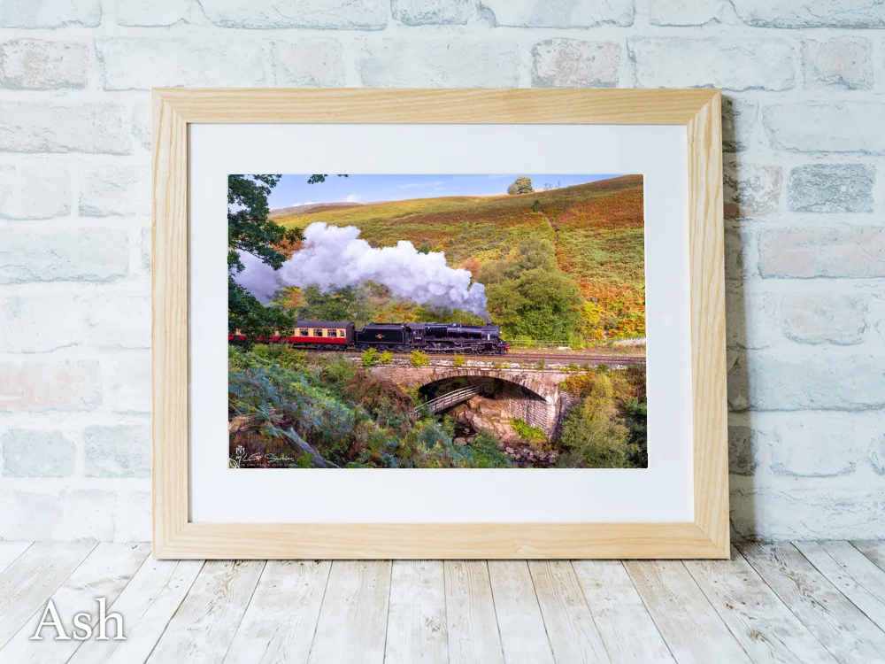 Black 5 No. 44806 At Water Arc NYMR 7 Black 5 No. 44806 At Water Arc NYMR - Ash-Landscape-Frame