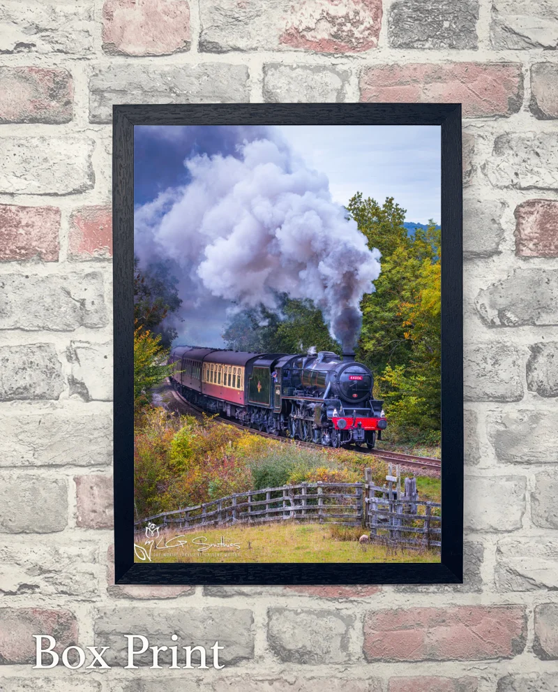 Black 5 No. 44806 During The 2025 NYMR Steam Gala 6 Black 5 No. 44806 During The 2025 NYMR Steam Gala - Box-Print-Portrait