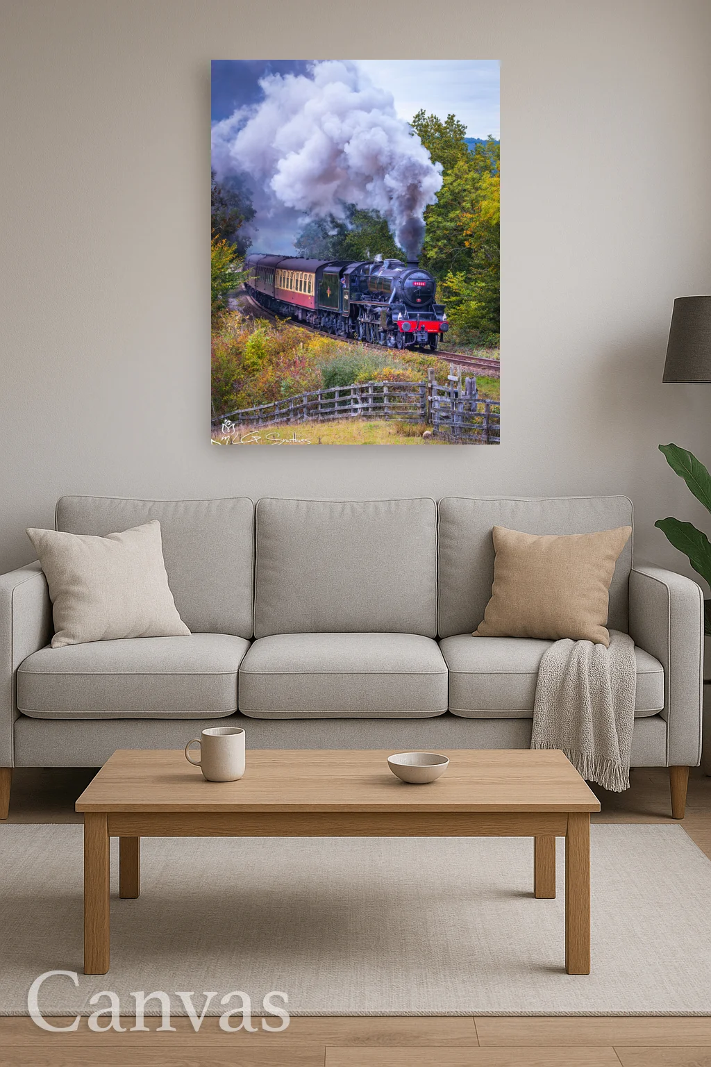 Black 5 No. 44806 During The 2025 NYMR Steam Gala 8 Black 5 No. 44806 During The 2025 NYMR Steam Gala - Wall-art-for-living-room-portrait