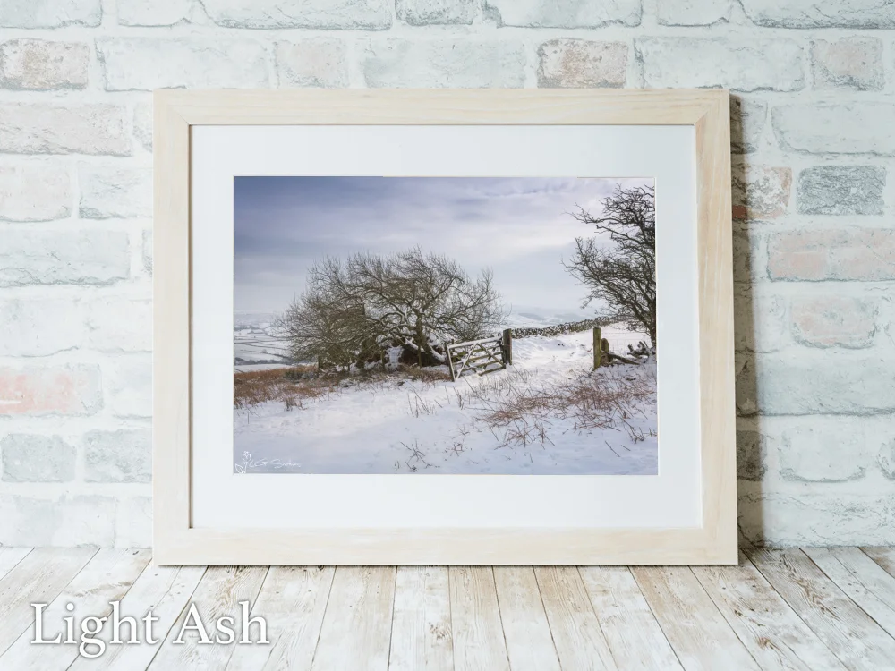 Blakey Ridge In The Snow 5 Blakey Ridge In The Snow - Light-Ash-Landscape-Frame