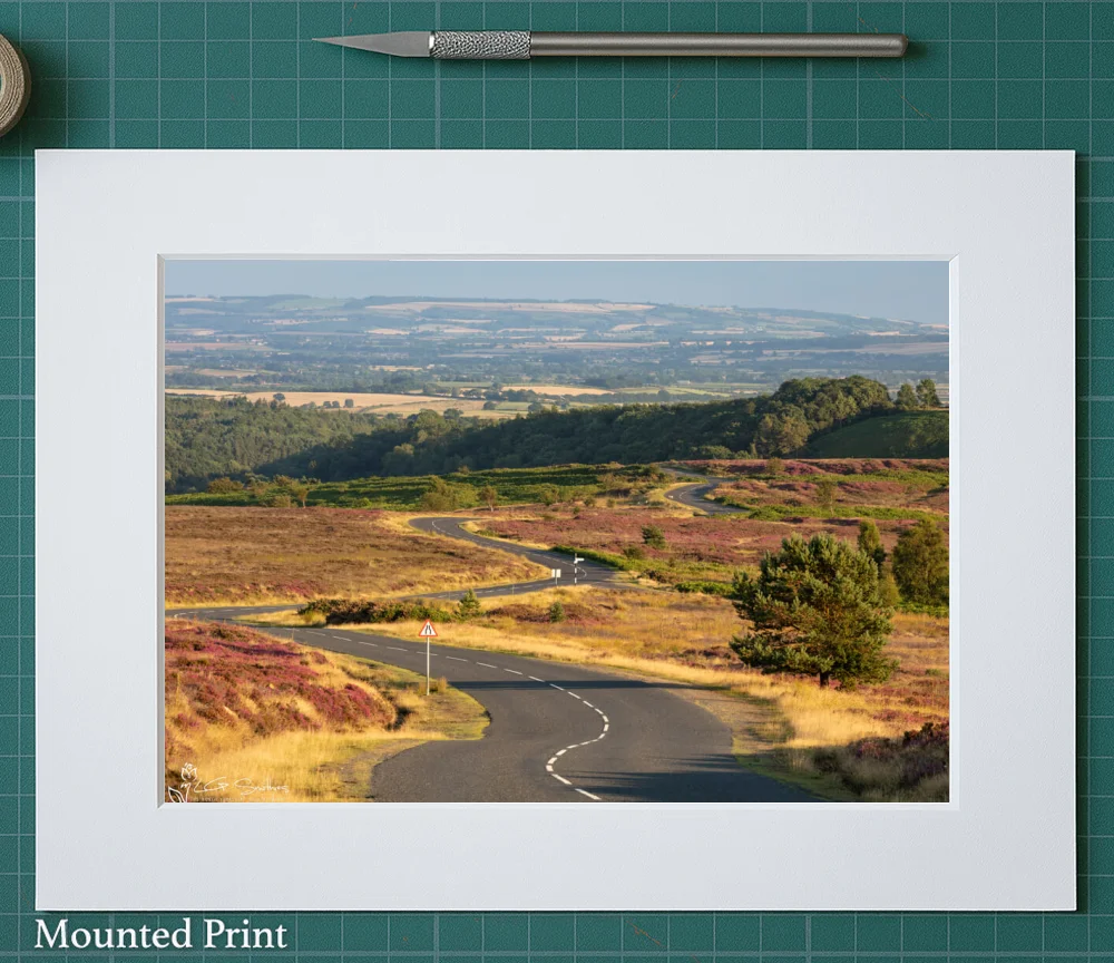 Blakey Ridge To Hutton Le Hole 2 Blakey Ridge To Hutton Le Hole - Landscape-Mounted-Print