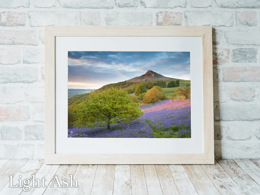 Bluebells At Roseberry Topping 5 Bluebells At Roseberry Topping - Light-Ash-Landscape-Frame