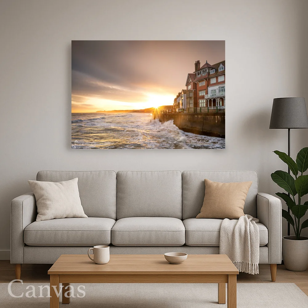 Blustery Morning At Sandsend 8 Blustery Morning At Sandsend - Wall-art-for-living-room-landscape