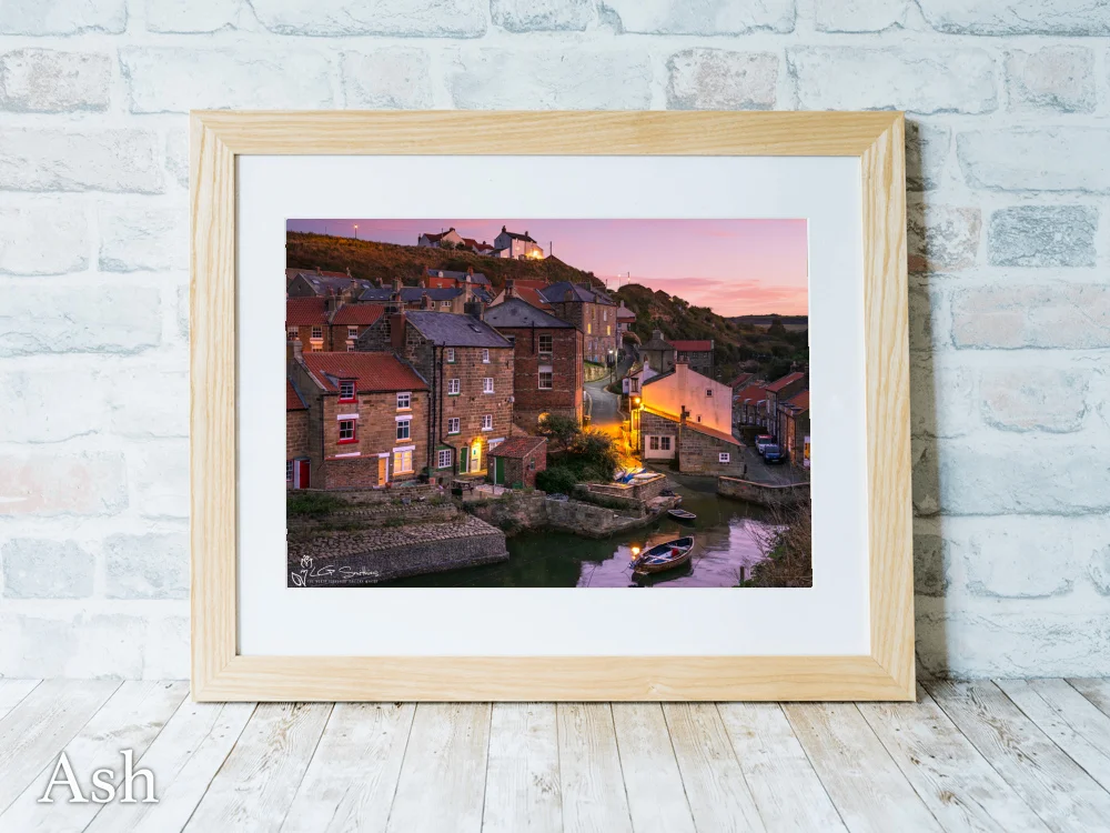 Boats Beneath the Staithes Evening Sky 7 Boats Beneath the Staithes Evening Sky - Ash-Landscape-Frame
