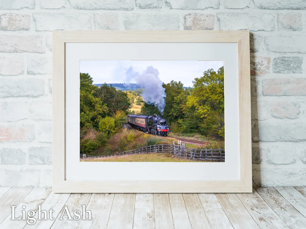 BR Standard 4 Tank No. 80136 During the NYMR 2025 Steam Gala 5 BR Standard 4 Tank No. 80136 During the NYMR 2025 Steam Gala - Light-Ash-Landscape-Frame