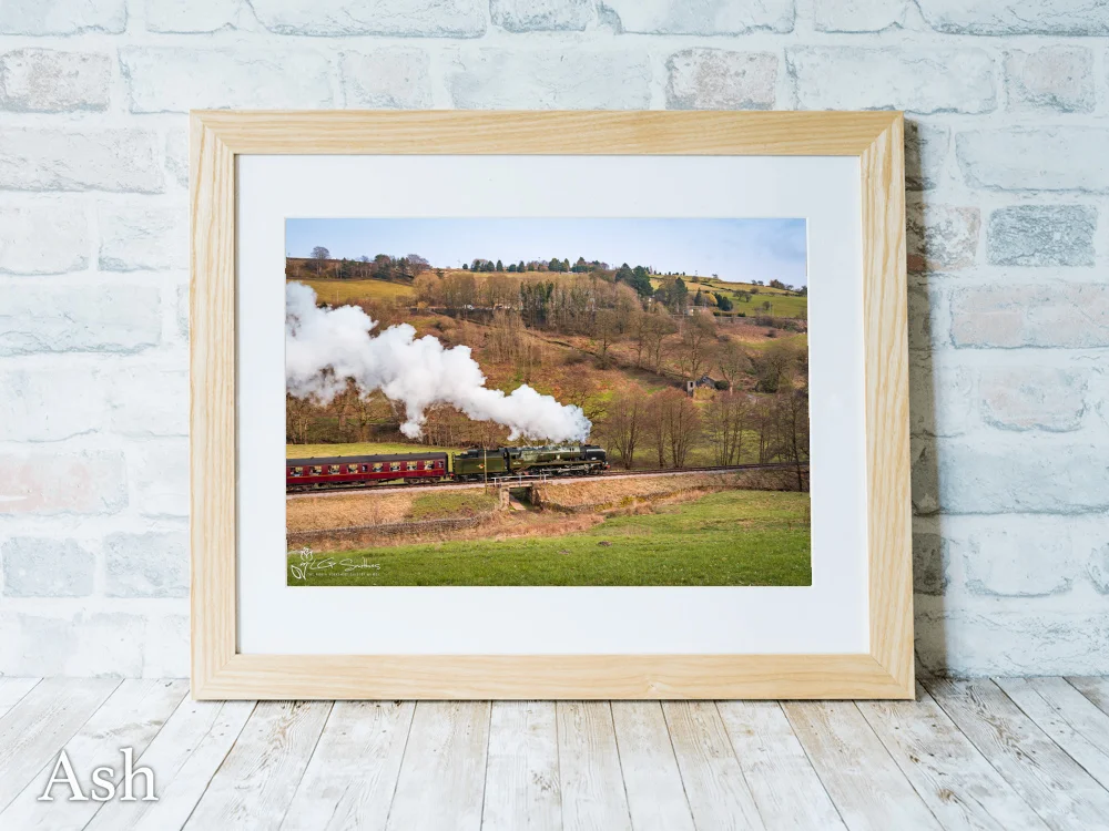 Braunton Steam Engine On Its Way To Oxenhope Station 7 Braunton Steam Engine On Its Way To Oxenhope Station - Ash-Landscape-Frame