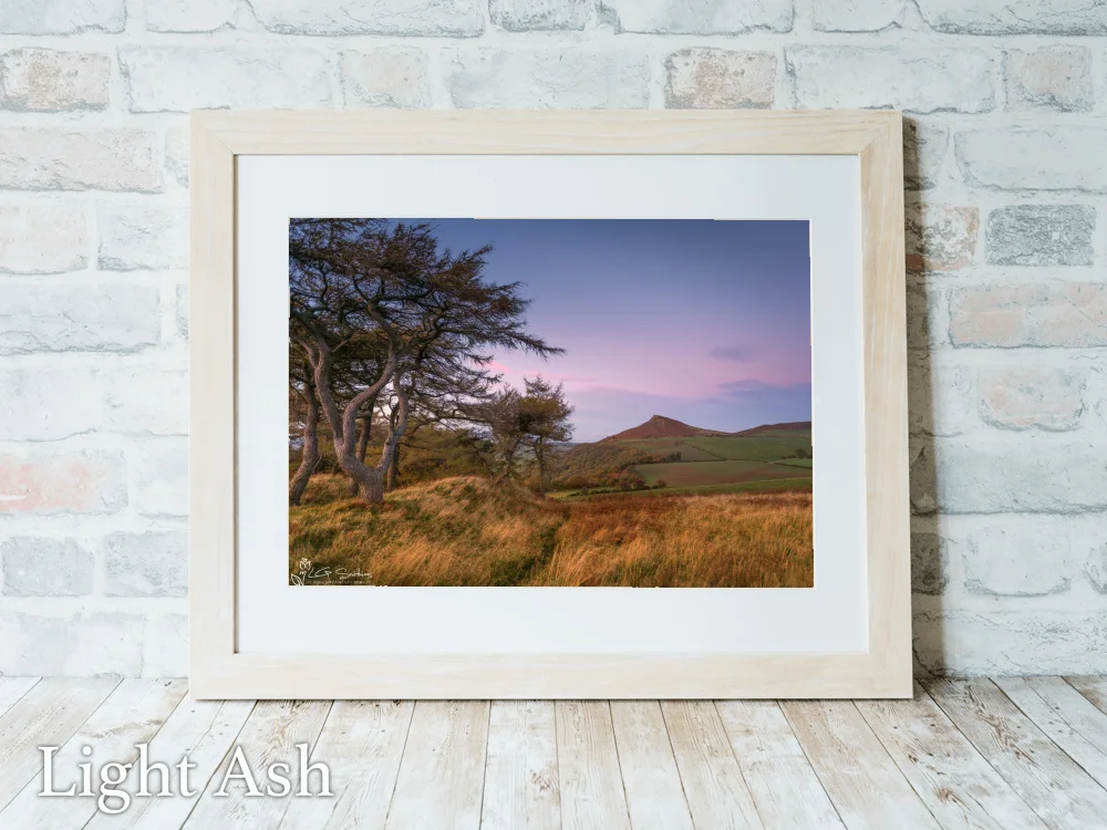 Breezy Cliff Ridge Roseberry Topping 5 Breezy Cliff Ridge Roseberry Topping - Light-Ash-Landscape-Frame