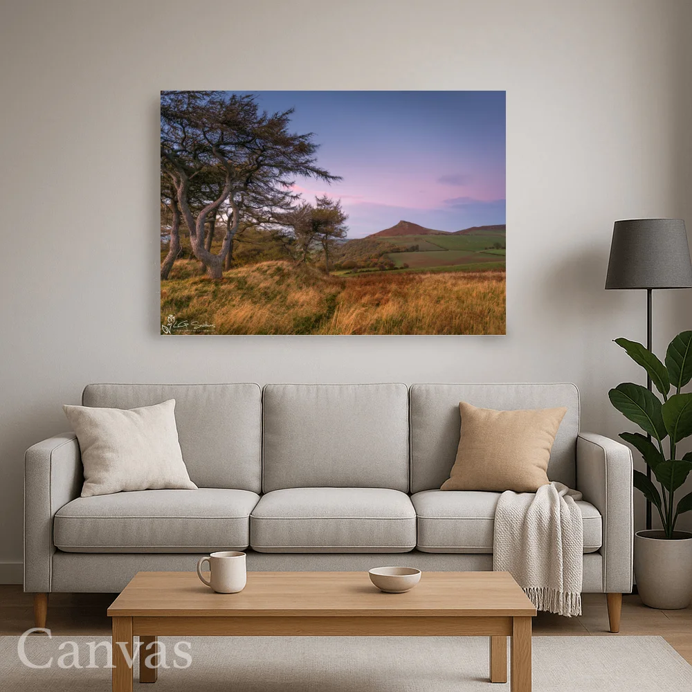 Breezy Cliff Ridge Roseberry Topping 8 Breezy Cliff Ridge Roseberry Topping - Wall-art-for-living-room-landscape