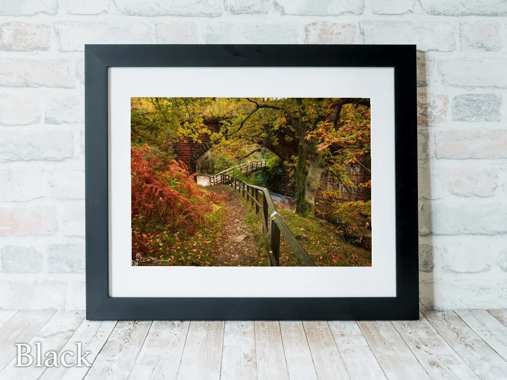 Bridge Under The Bridge Goathland 6 Bridge Under The Bridge Goathland - Black-Landscape-Frame