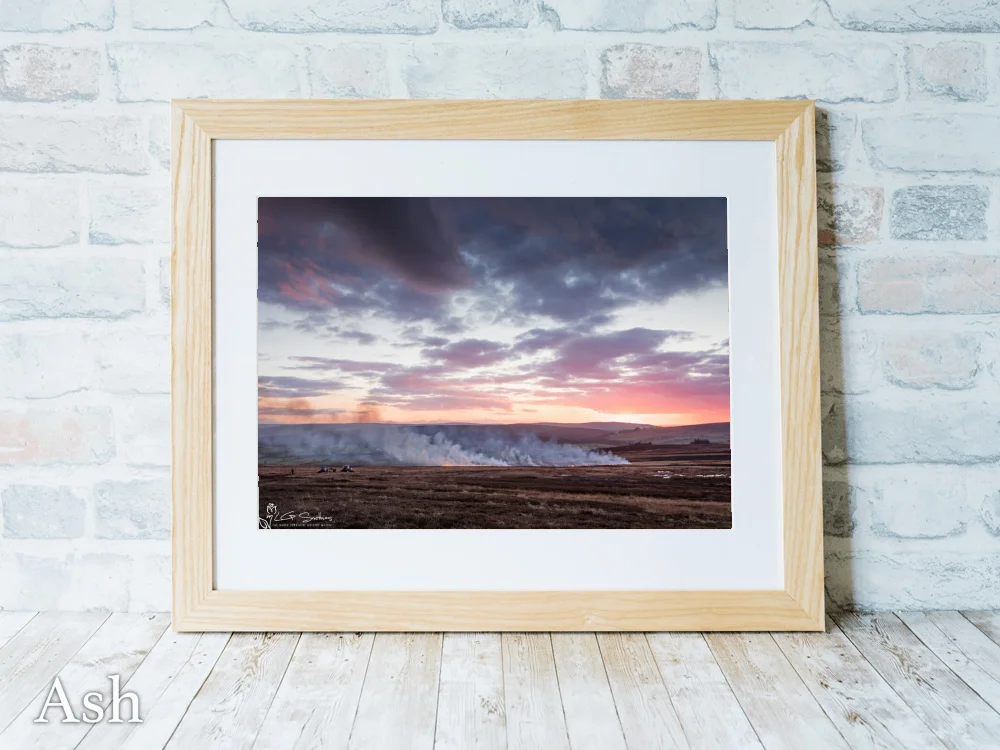 Burning Heather In The Esk Valley 7 Burning Heather In The Esk Valley - Ash-Landscape-Frame