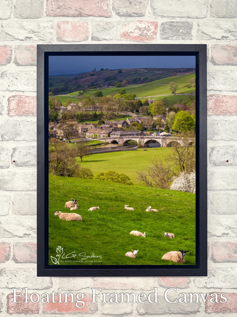Burnsall Spring Lambs 7 Burnsall Spring Lambs - Float-Frame-Canvas-Portrait