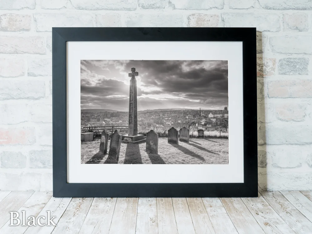 Caedmon's Cross Black And White 6 Caedmon's Cross Black And White - Black-Landscape-Frame