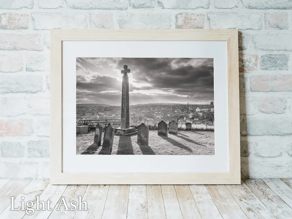Caedmon's Cross Black And White 5 Caedmon's Cross Black And White - Light-Ash-Landscape-Frame