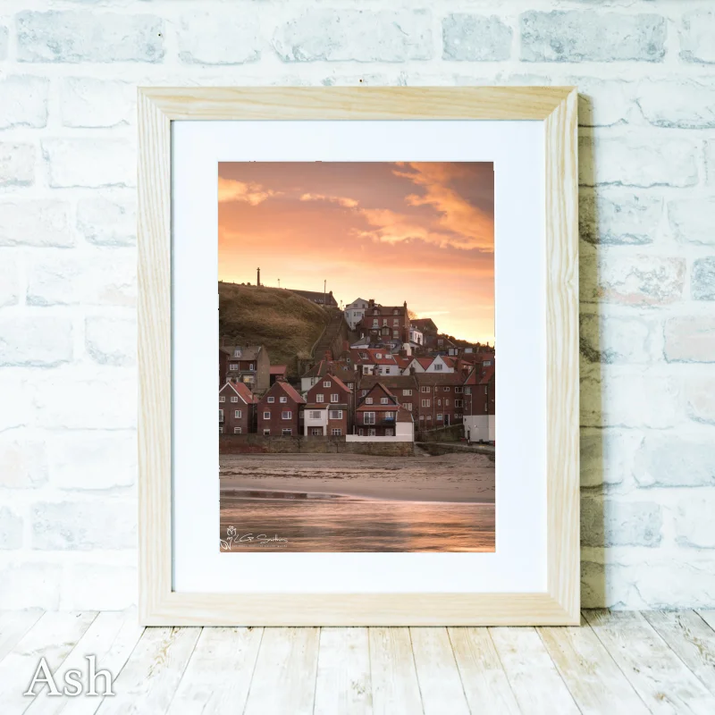 Caedmon's Cross Over Tate Hill Whitby 5 Caedmon's Cross Over Tate Hill Whitby - Ash-Portrait-Frame