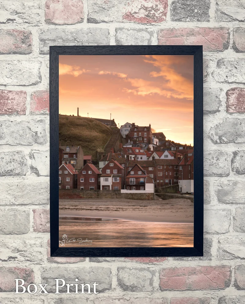 Caedmon's Cross Over Tate Hill Whitby 7 Caedmon's Cross Over Tate Hill Whitby - Box-Print-Portrait