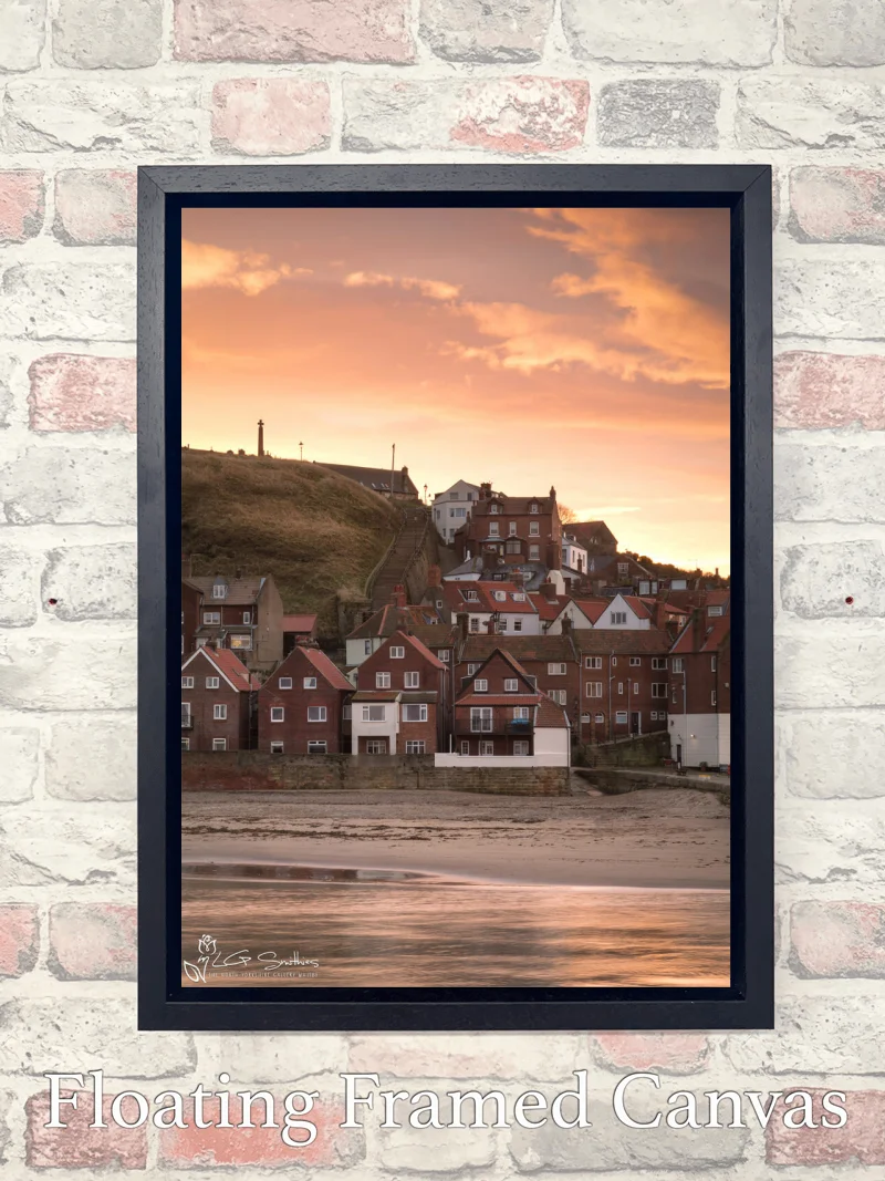 Caedmon's Cross Over Tate Hill Whitby 8 Caedmon's Cross Over Tate Hill Whitby - Float-Frame-Canvas-Portrait