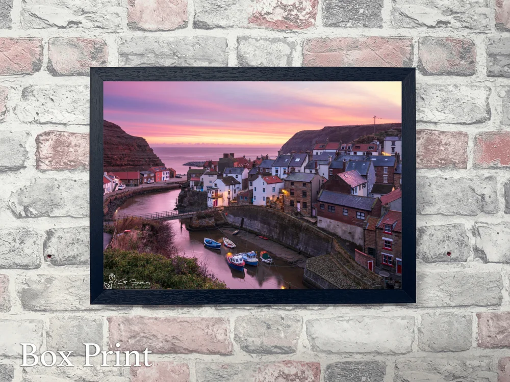 Calm Before The Storm At Staithes 4 Calm Before The Storm At Staithes - Landscape-Box-Print