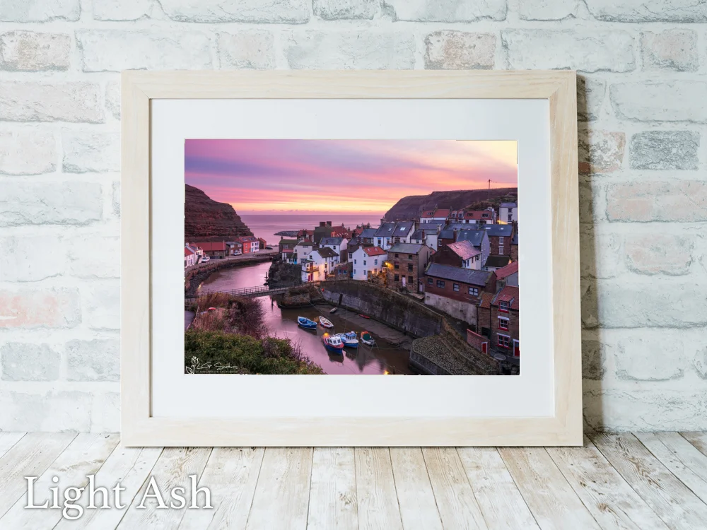 Calm Before The Storm At Staithes 5 Calm Before The Storm At Staithes - Light-Ash-Landscape-Frame