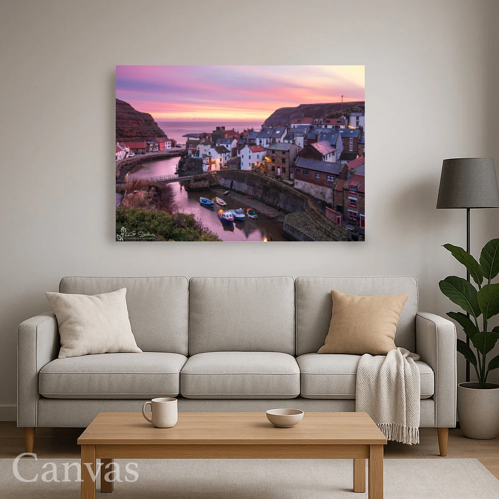 Calm Before The Storm At Staithes 8 Calm Before The Storm At Staithes - Wall-art-for-living-room-landscape