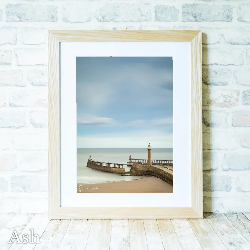 Calm Waters At Whitby Beach 4 Calm Waters At Whitby Beach - Ash-Portrait-Frame