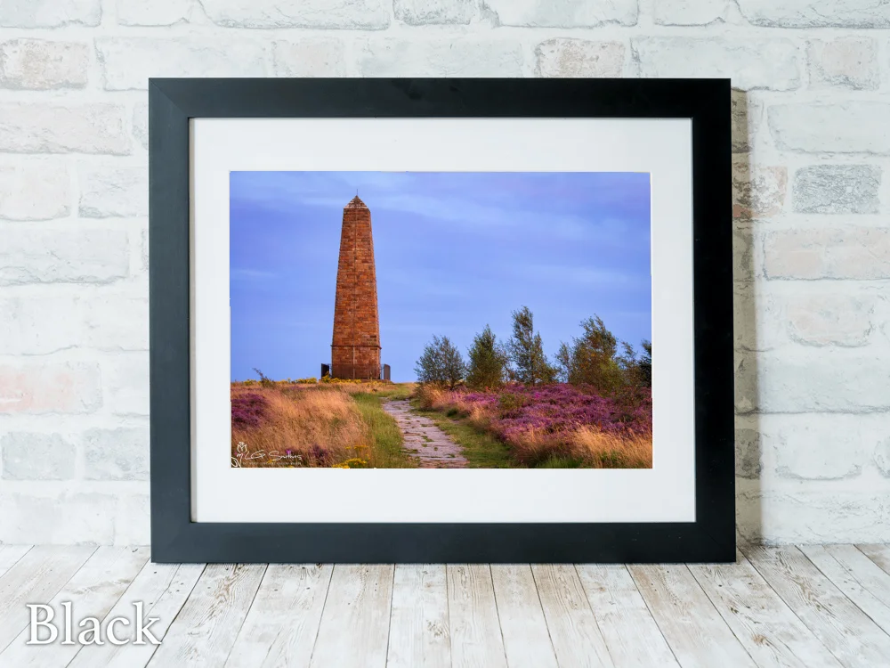 Captain Cook's Monument On The Cleveland Way 6 Captain Cook's Monument On The Cleveland Way - Black-Landscape-Frame