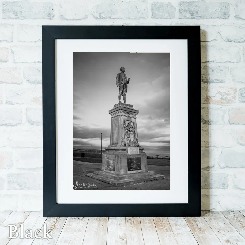 Captain Cook's Monument Whitby 3 Captain Cook's Monument Whitby - Black-Portrait-Frame