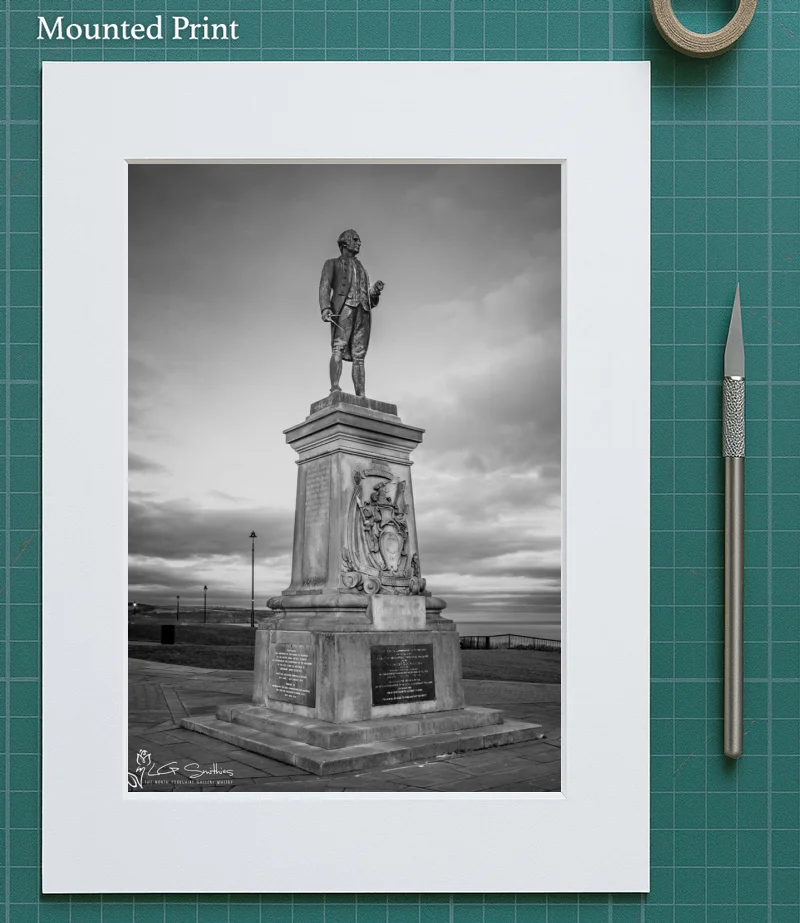 Captain Cook's Monument Whitby 5 Captain Cook's Monument Whitby - Mounted-Print-Portrait