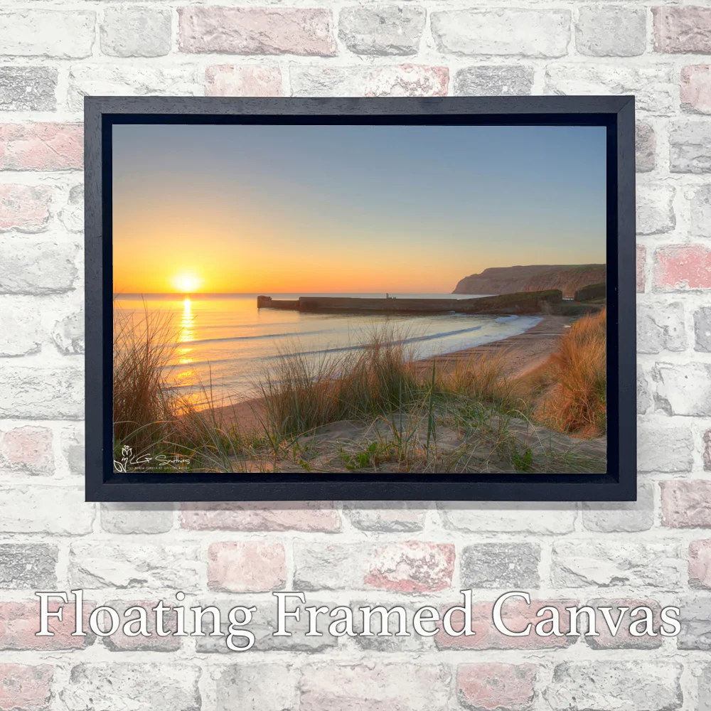 Cattersty Sands 3 Cattersty Sands - Landscape-Float-Frame-Canvas