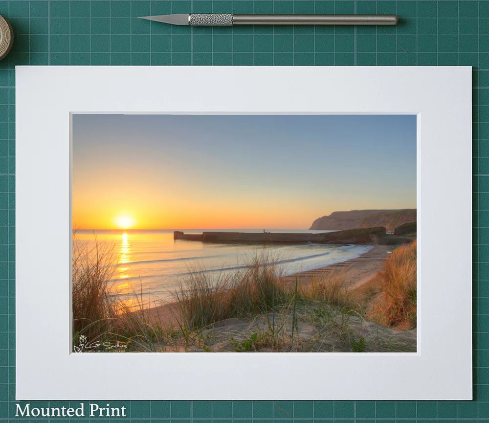 Cattersty Sands 2 Cattersty Sands - Landscape-Mounted-Print