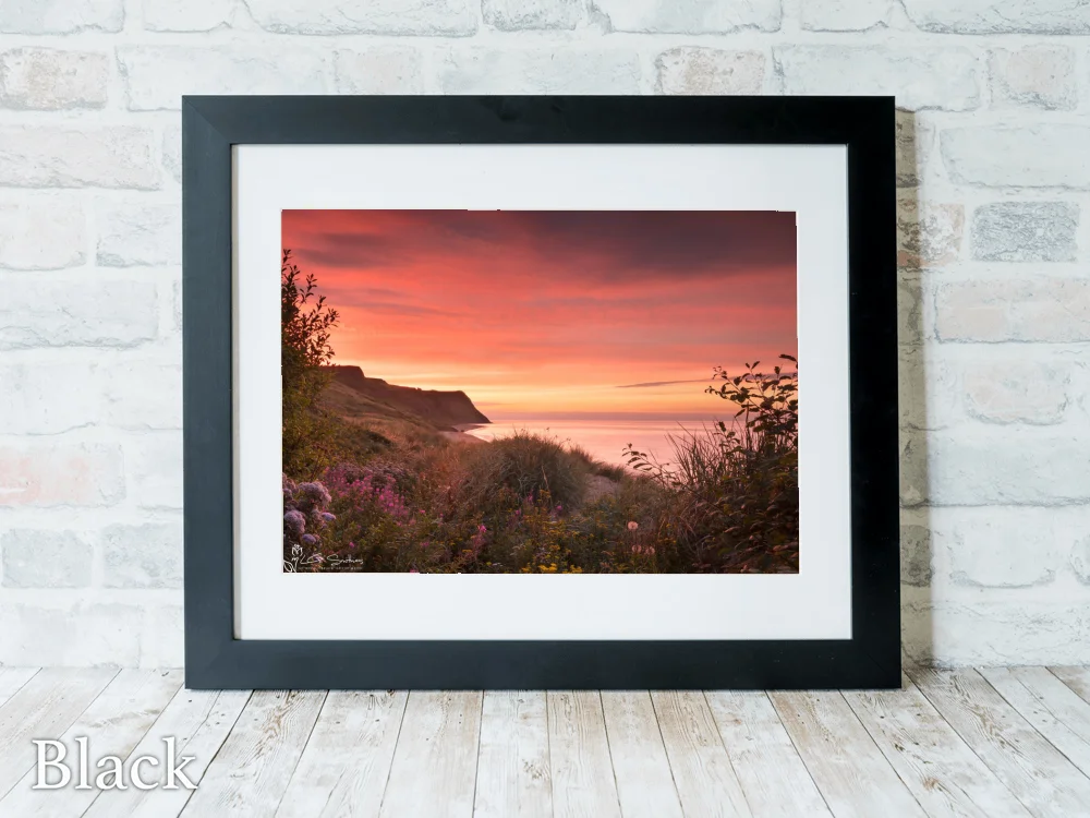 Cattersty Sands On The Cleveland Way 6 Cattersty Sands On The Cleveland Way - Black-Landscape-Frame