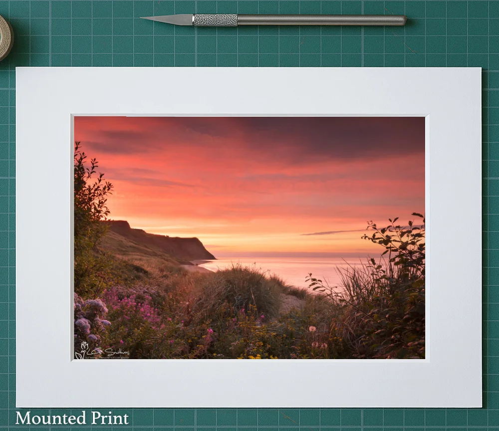 Cattersty Sands On The Cleveland Way 2 Cattersty Sands On The Cleveland Way - Landscape-Mounted-Print