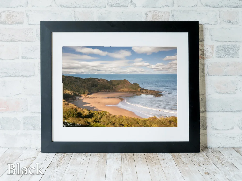 Cayton Bay 6 Cayton Bay - Black-Landscape-Frame