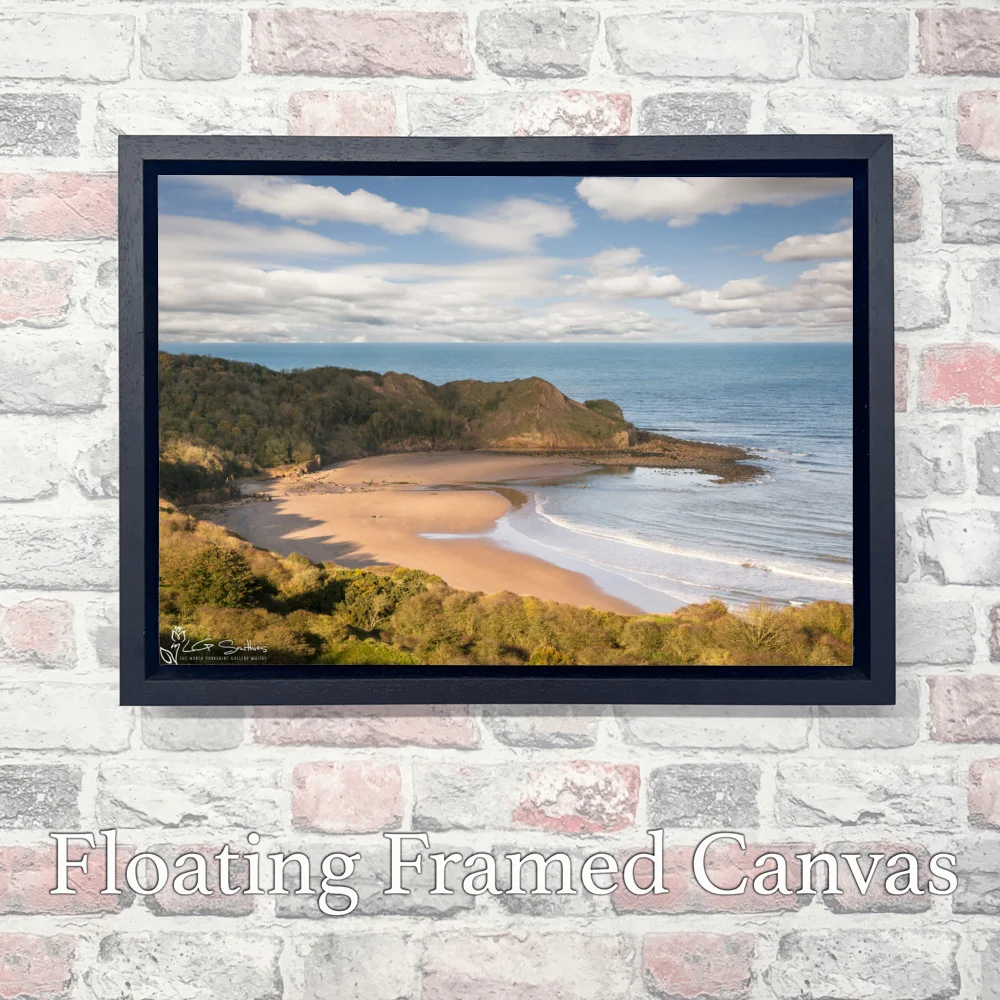 Cayton Bay 3 Cayton Bay - Landscape-Float-Frame-Canvas