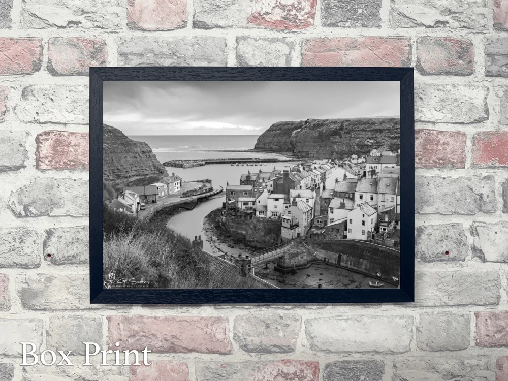 Chilly Morning at Staithes 4 Chilly Morning at Staithes - Landscape-Box-Print