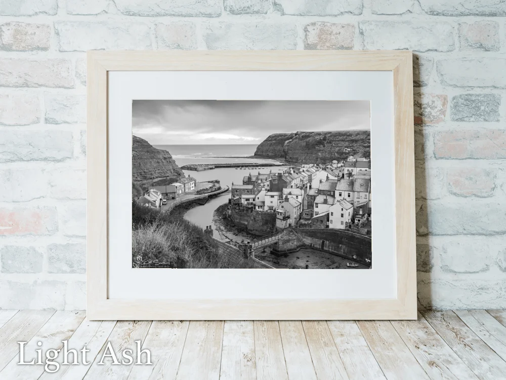Chilly Morning at Staithes 5 Chilly Morning at Staithes - Light-Ash-Landscape-Frame