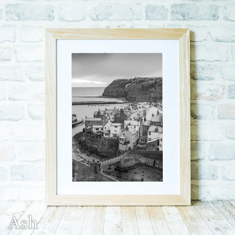 Chilly Morning At Staithes Portrait 4 Chilly Morning At Staithes Portrait - Ash-Portrait-Frame