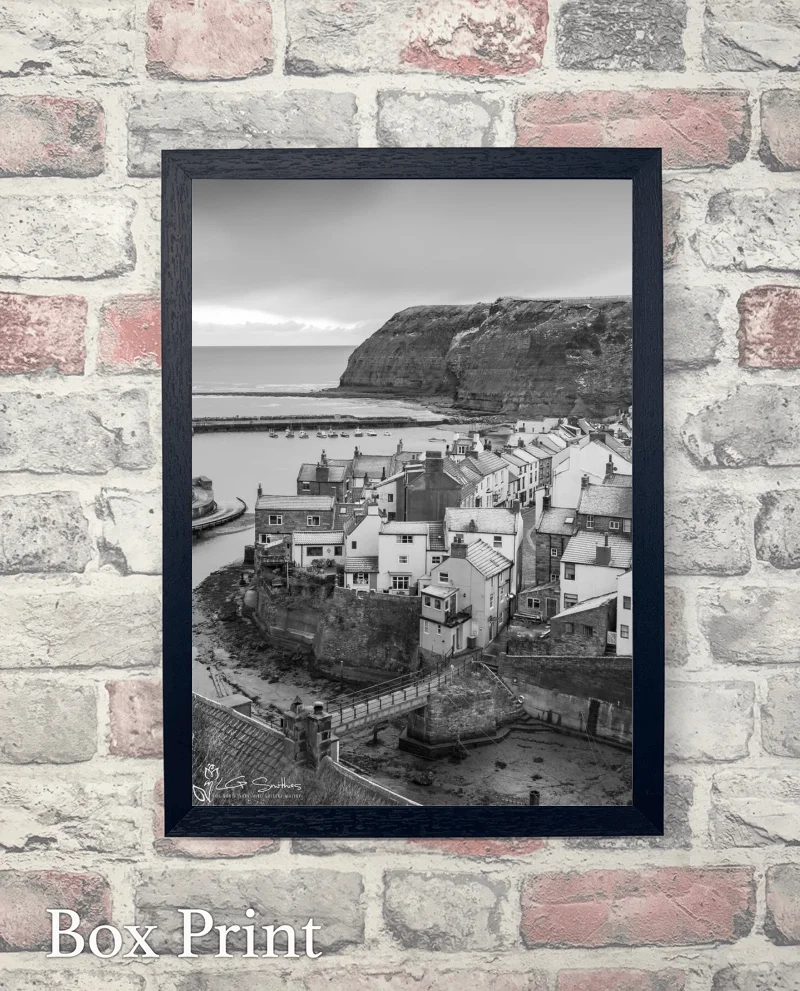 Chilly Morning At Staithes Portrait 6 Chilly Morning At Staithes Portrait - Box-Print-Portrait