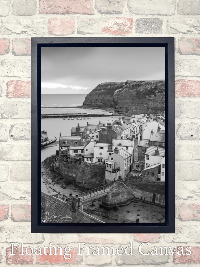 Chilly Morning At Staithes Portrait 7 Chilly Morning At Staithes Portrait - Float-Frame-Canvas-Portrait