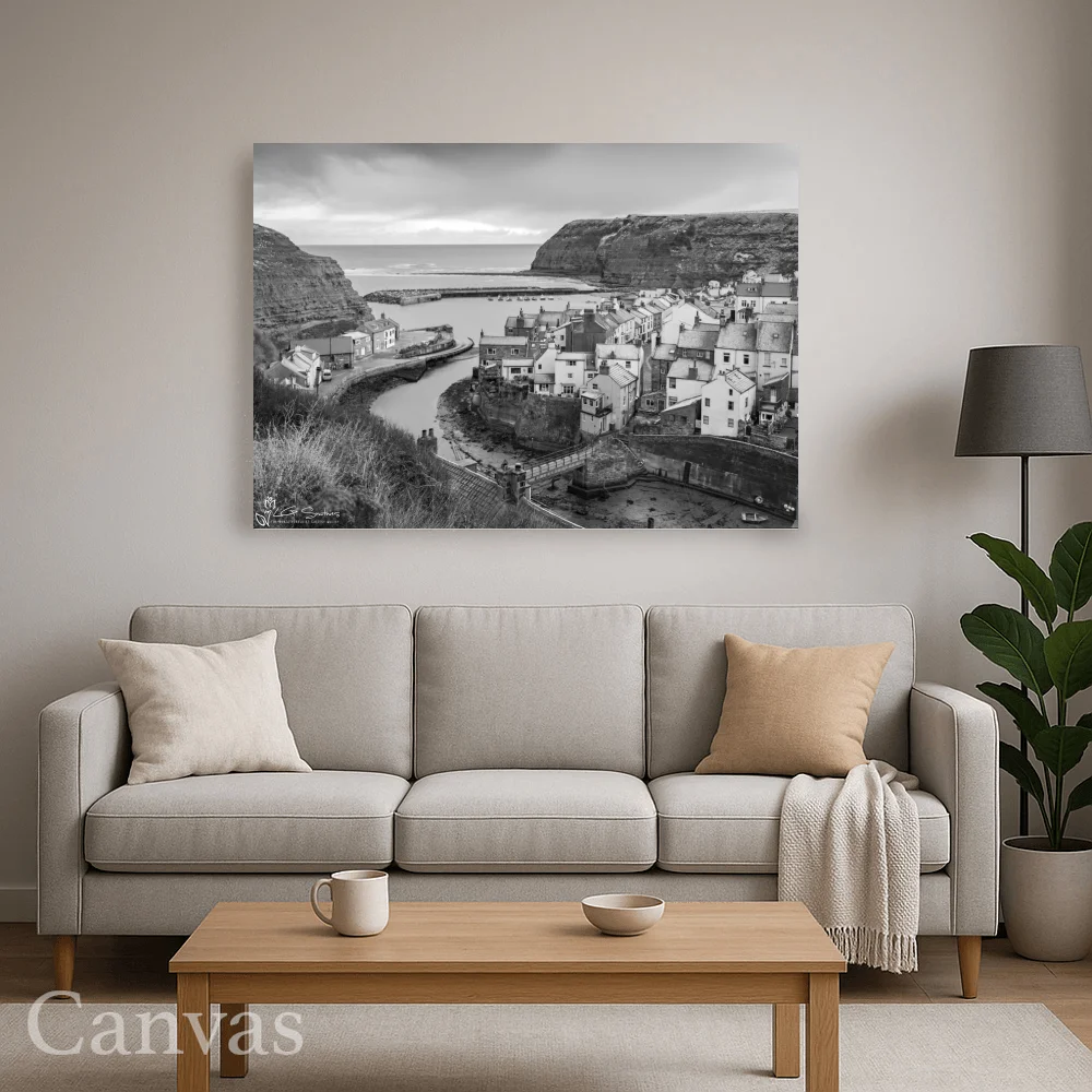 Chilly Morning at Staithes 8 Chilly Morning at Staithes - Wall-art-for-living-room-landscape