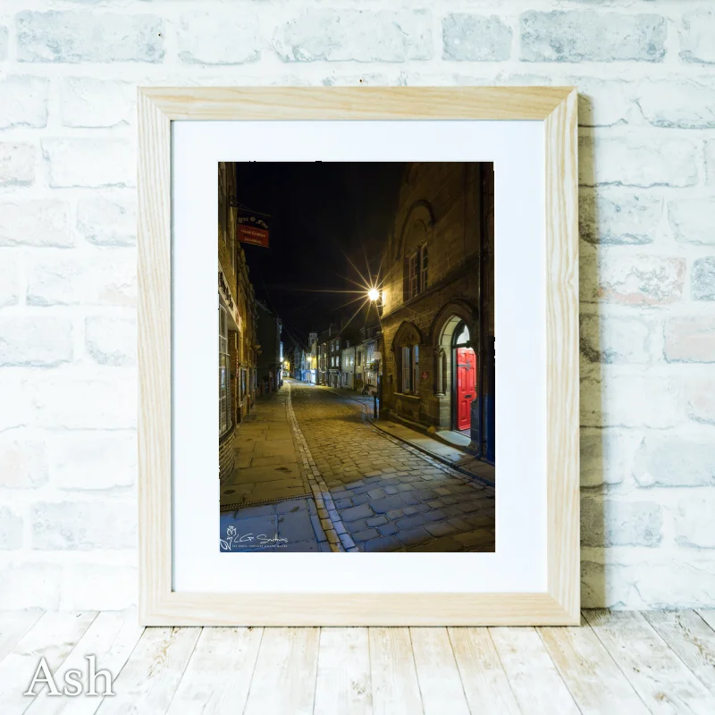 Church St And Old Market Whitby 4 Church St And Old Market Whitby - Ash-Portrait-Frame