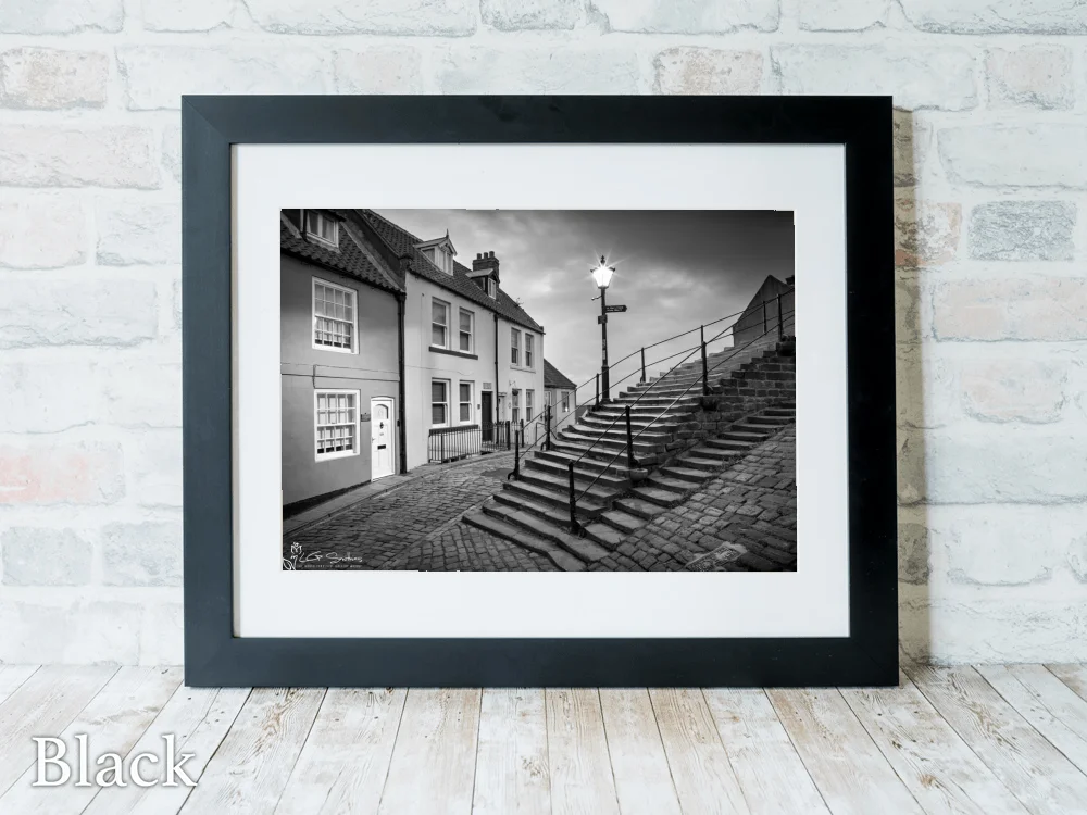 Church St And The 199 Steps 6 Church St And The 199 Steps - Black-Landscape-Frame