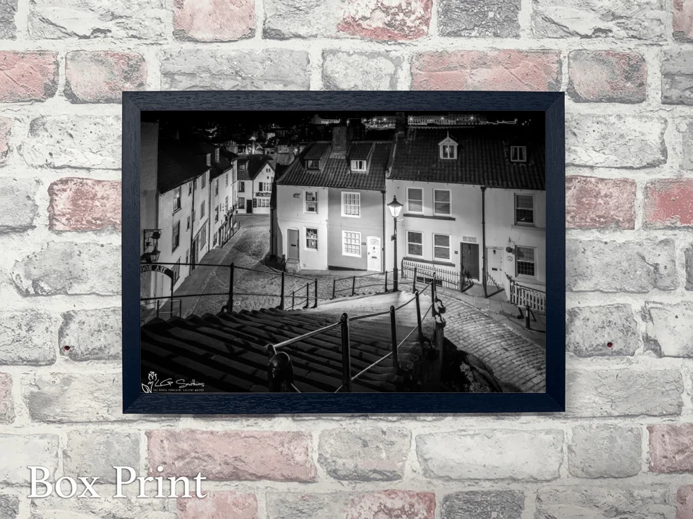 Church St and The 199 Steps Whitby 4 Church St and The 199 Steps Whitby - Landscape-Box-Print
