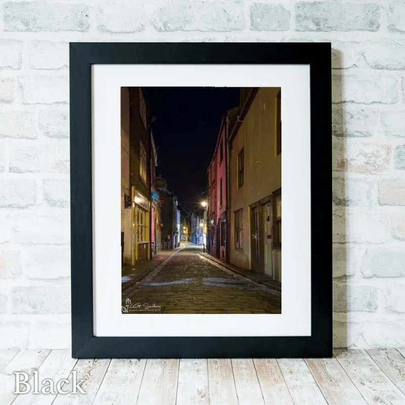 Church Street Whitby 3 Church Street Whitby - Black-Portrait-Frame