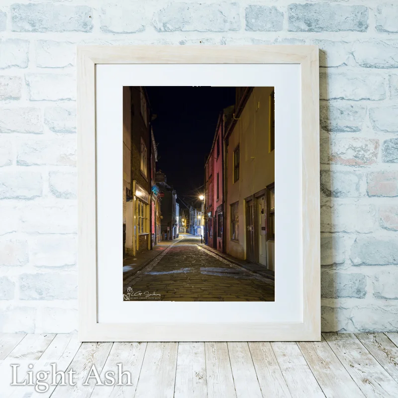 Church Street Whitby 2 Church Street Whitby - Light-Ash-Portrait-Frame