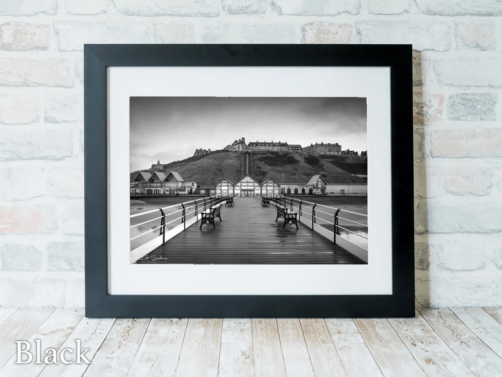 Classic Saltburn Black and White 6 Classic Saltburn Black and White - Black-Landscape-Frame