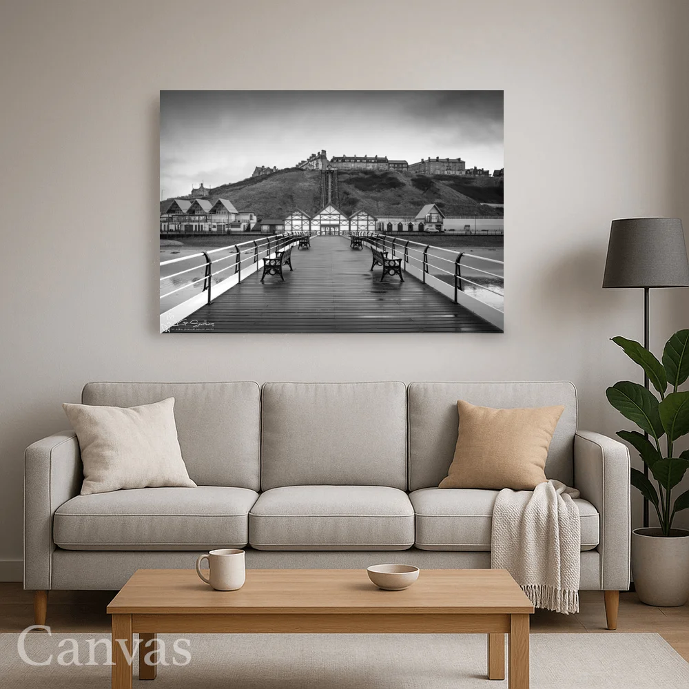 Classic Saltburn Black and White 8 Classic Saltburn Black and White - Wall-art-for-living-room-landscape