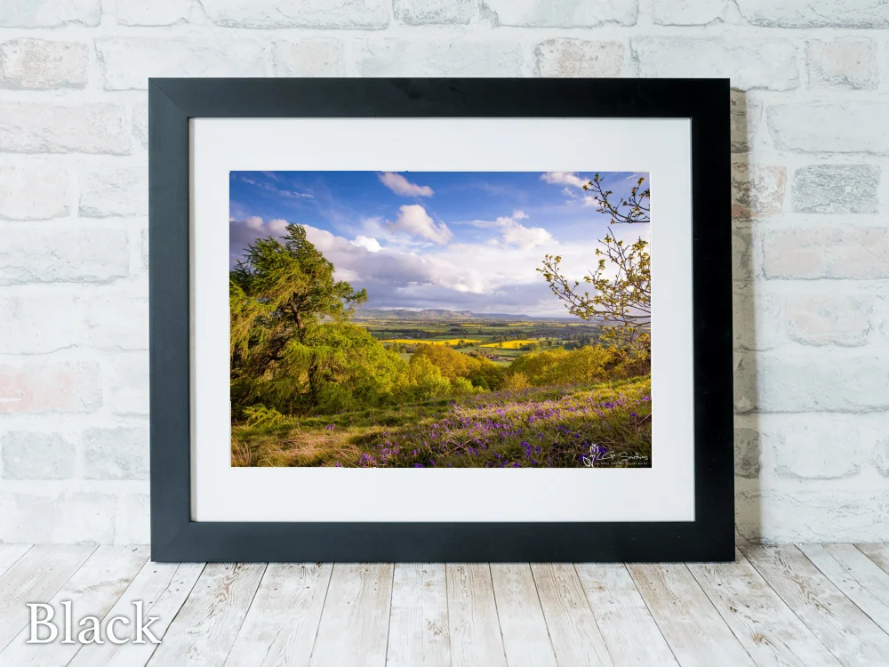 Cleveland Hills From Great Ayton 6 Cleveland Hills From Great Ayton - Black-Landscape-Frame