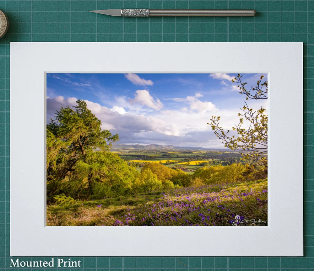 Cleveland Hills From Great Ayton 2 Cleveland Hills From Great Ayton - Landscape-Mounted-Print