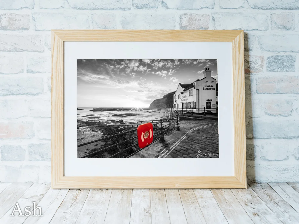 Cod and Lobster Colour Splash 7 Cod and Lobster Colour Splash - Ash-Landscape-Frame