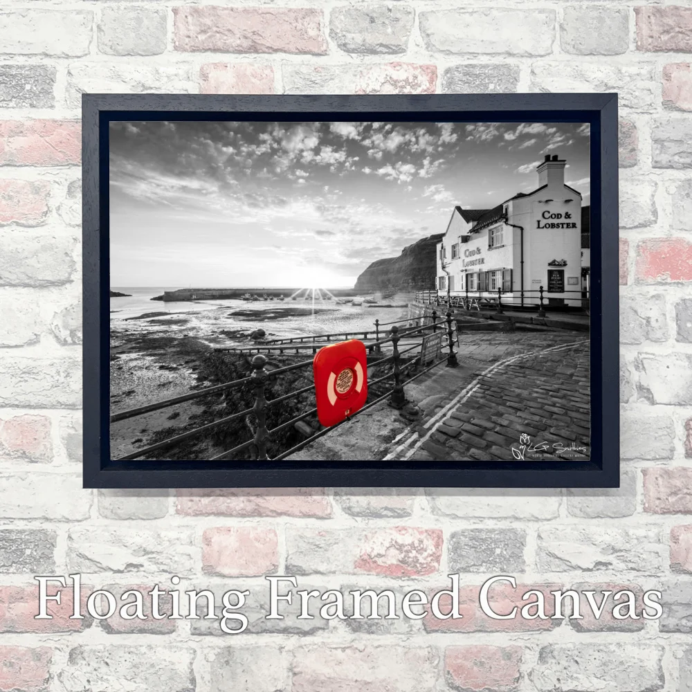 Cod and Lobster Colour Splash 3 Cod and Lobster Colour Splash - Landscape-Float-Frame-Canvas